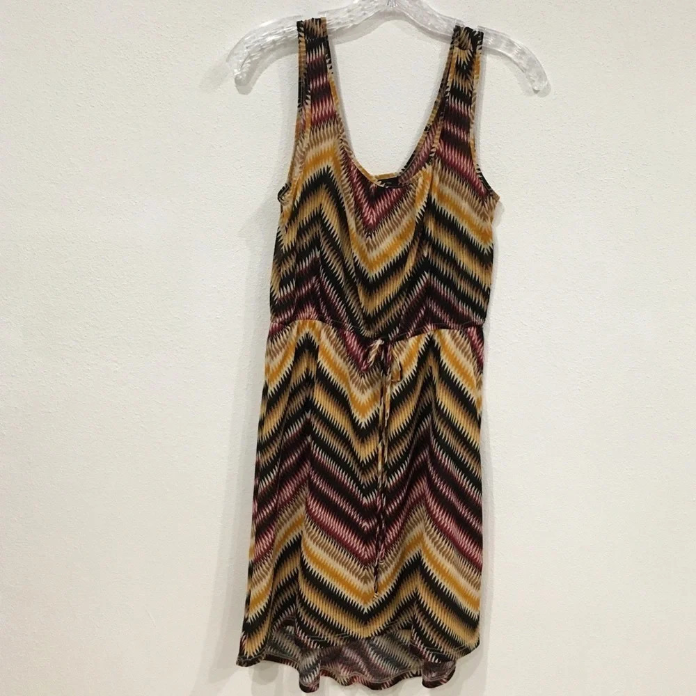 Bobeau Chevron Dress Size Small EUC